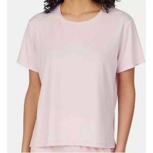 Z Well Mesh Trim Interlock Sleep T-shirt top small new